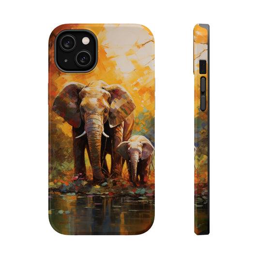 Elephant Father and Son  - MagSafe - IPhone Case