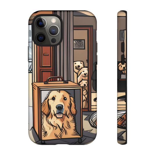 Golden Retriever in a Box Charm
